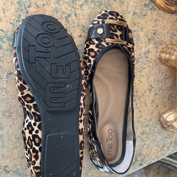 Me Too leather leopard print cowhide flats, 8m - Picture 4 of 4